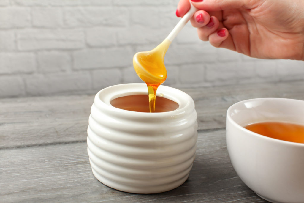 Honey with tea