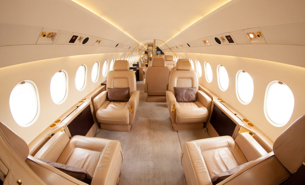 Private Jet cabin