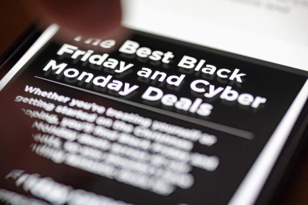 Take advantage of Black Friday and Cyber Monday