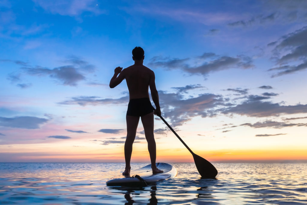 Paddleboarding in the Summer in Kent
