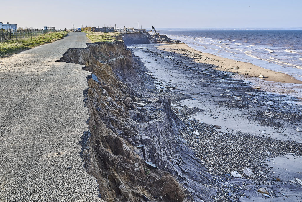Coastal Erosion at Skipsea on the East Yorkshire