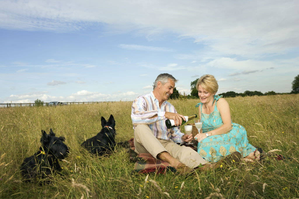 Enjoying a glass of Sparkling Wine