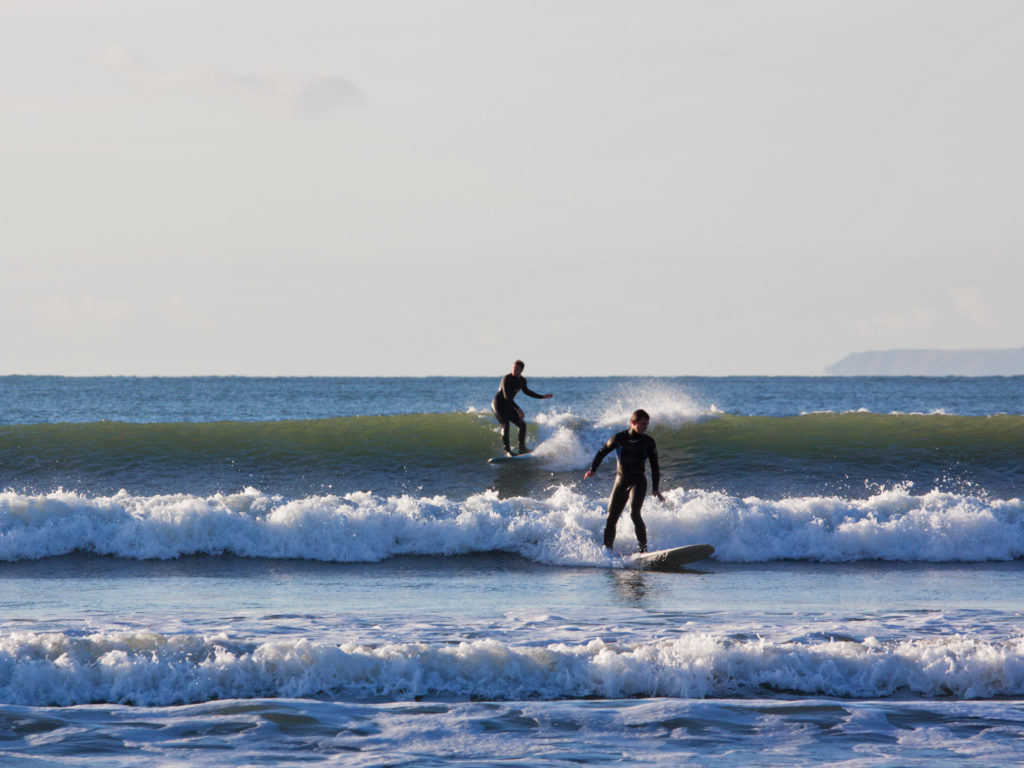 Surfing Saunton Sands