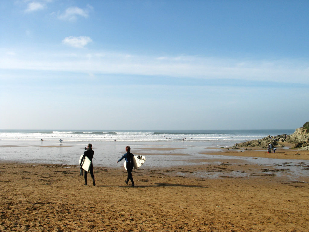 Surfing Woolacombe