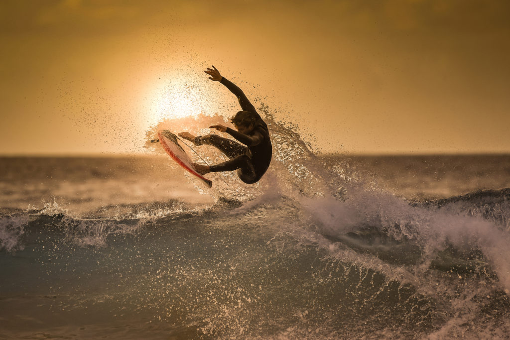 Skilled Surfing in Natural Conditions