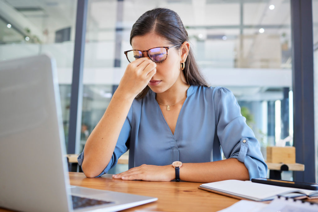 Stress headache and burnout