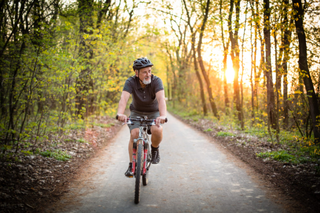 An Entrepreneur out on his bike enjoying nature and clearing his mind